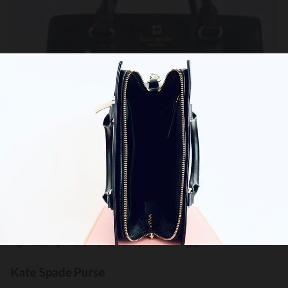Kate Spade New York Black Leather Mini Hadley Street Bernadine Crossbody Bag - Picture 10 of 16